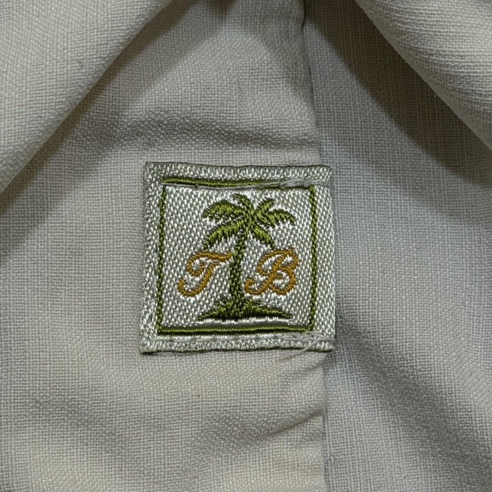 Tommy Bahama Men Button Up Shirt Large Silk Wine Glass Camp Embroidered Hawaiian - Picture 5 of 16